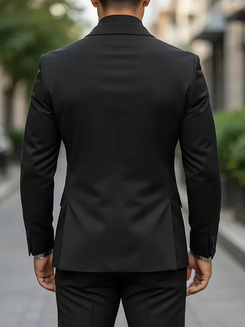 Zakelijk slim fit herenpak, ideaal voor kantoor en belangrijke meetings. Professionele uitstraling.