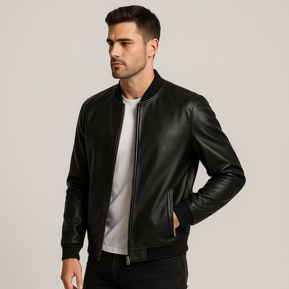 Trendy zwart herenjack; een mode must-have voor elke stijlvolle outfit. Comfortabele en veelzijdige bovenkleding.