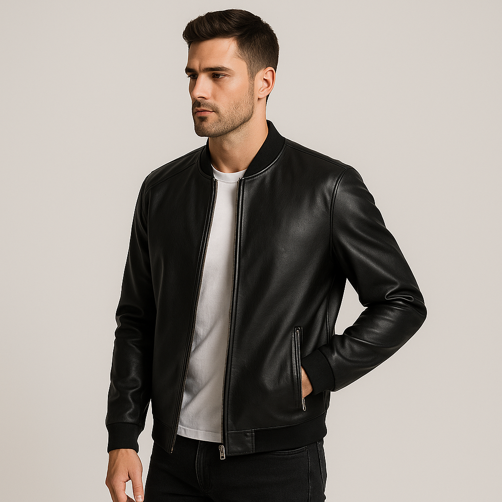 Trendy zwart herenjack; een mode must-have voor elke stijlvolle outfit. Comfortabele en veelzijdige bovenkleding.