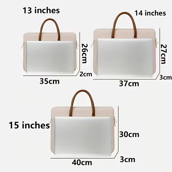 Comfortabele laptoptas met beschermend voorvak, ontworpen voor dagelijks draaggemak.