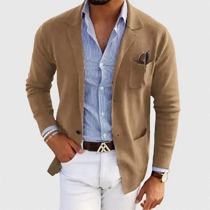 Comfortabele casual herenblazer, ideaal voor een relaxte maar stijlvolle look. Een modieus jasje voor herenmode.