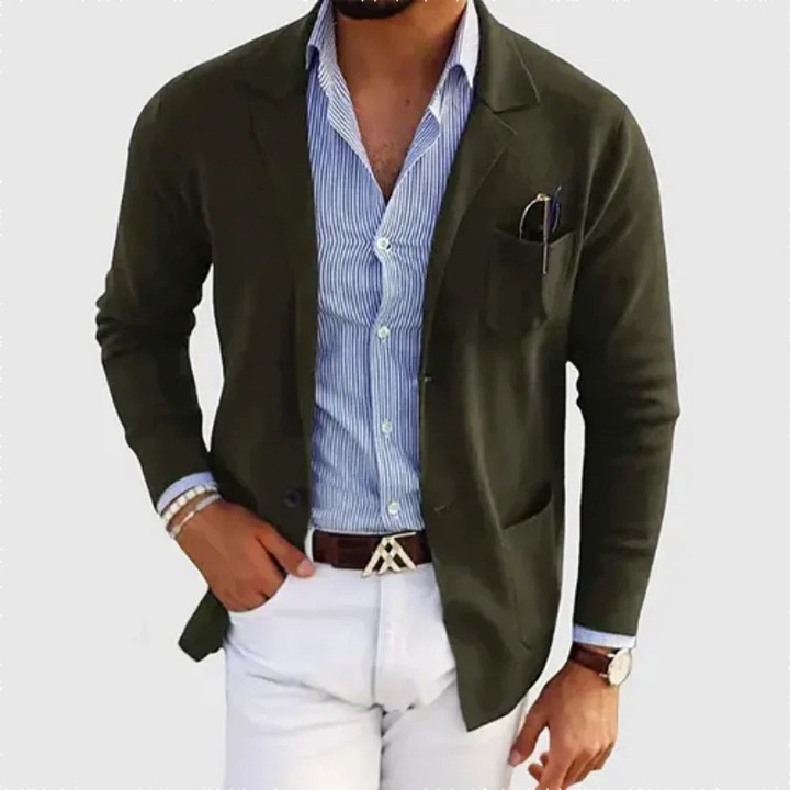 Veelzijdige herenblazer voor elke gelegenheid; van casual tot smart-casual. Modern, comfortabel en stijlvol.