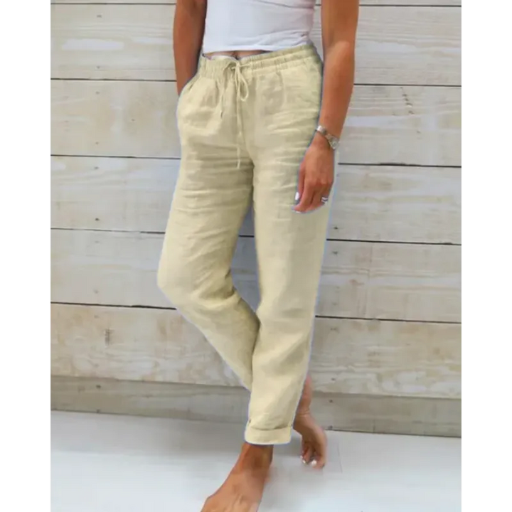 Comfortabele dames broek, stijlvol en perfect voor dagelijkse elegantie.