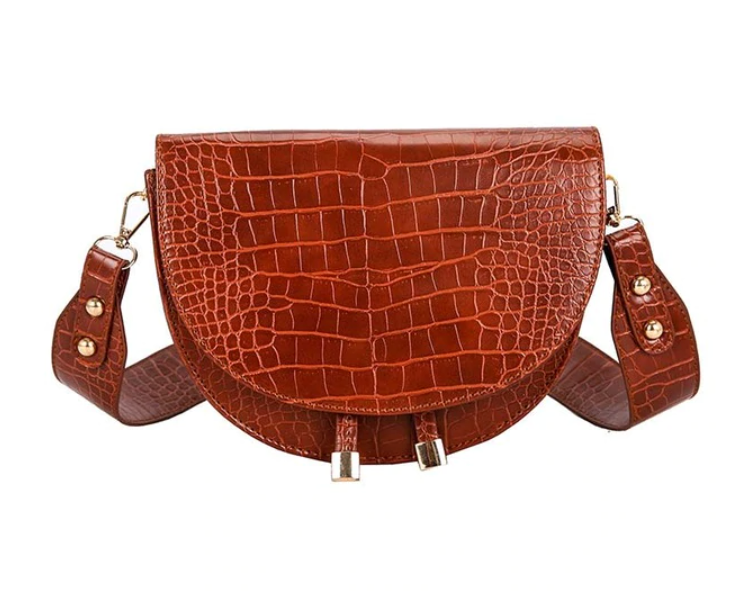 Functionele en elegante dames crossbody tas met krokodillenprint, perfect voor dagelijks stijlvol gebruik.