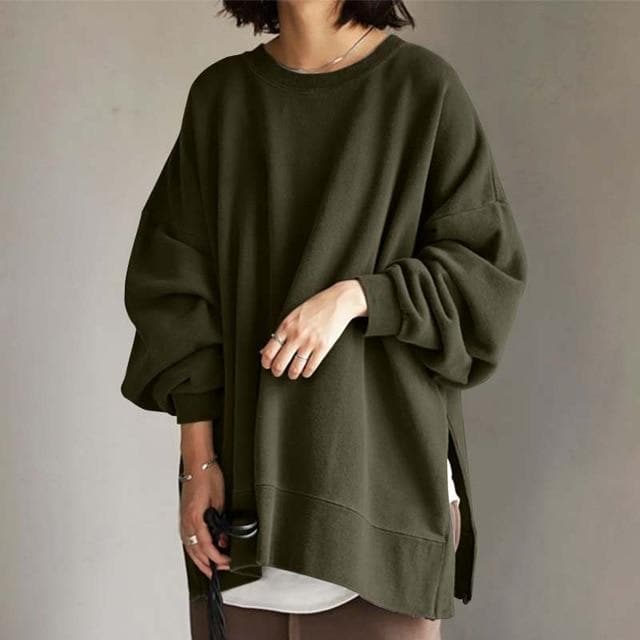 Veelzijdige warme oversized trui Sylvette voor dames, comfortabel en modieus in de winter.