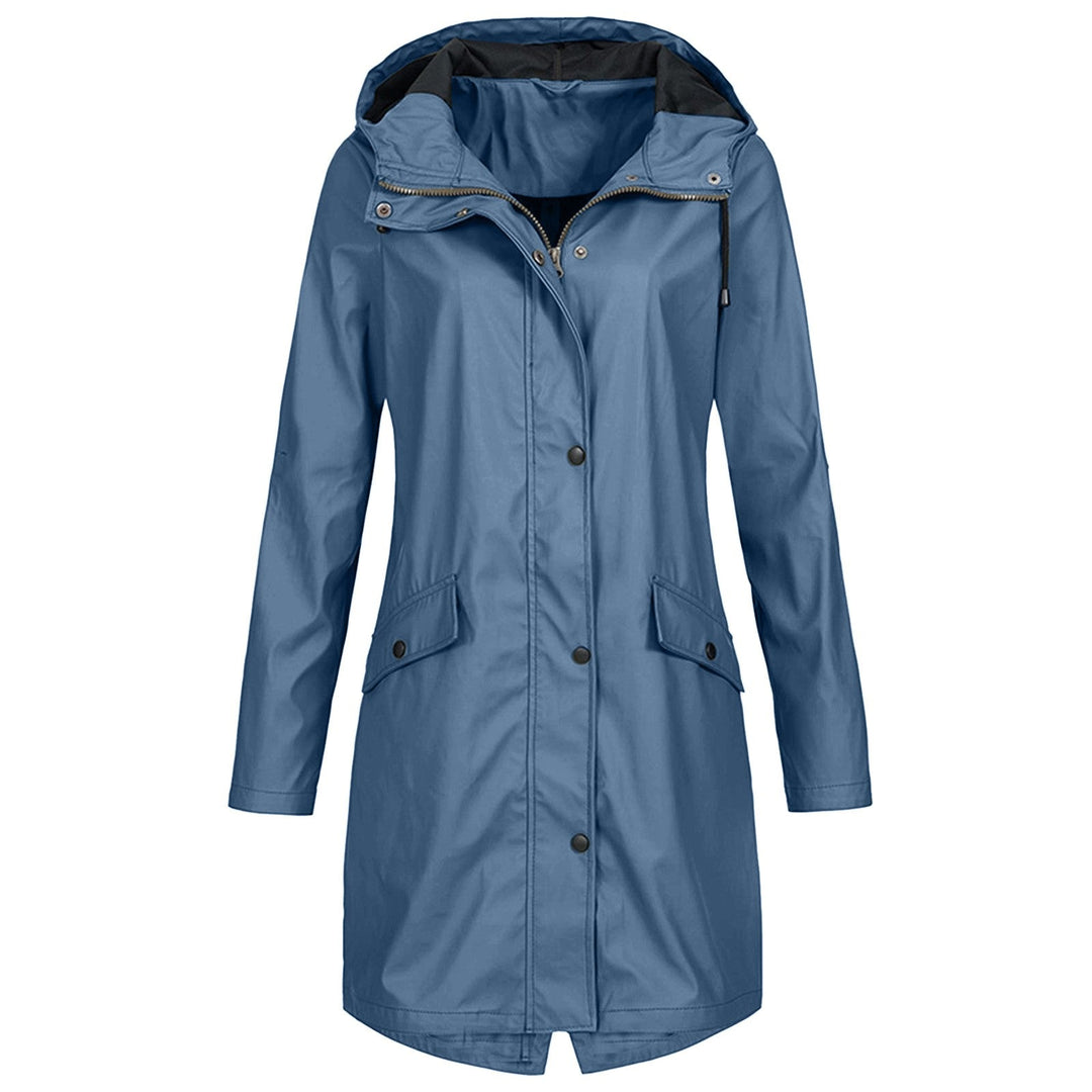 Modieuze dames regenjas, biedt bescherming tegen wind en regen, perfect voor stijlvolle vrouwen.