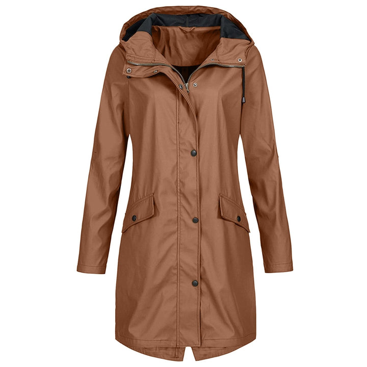 Elegante dames regenjas, perfecte herfstmode die beschermt tegen weer en wind, geschikt voor vrouwen.