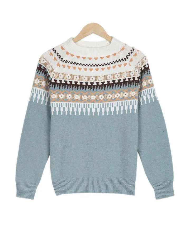 Elegante dames trui met trendy print. Deze veelzijdige pullover is perfect voor elke gelegenheid.