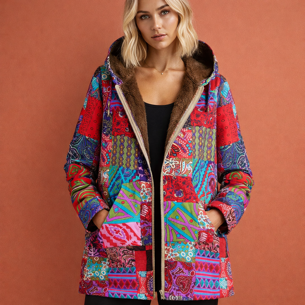 Dames winterjas met capuchon, comfortabele pasvorm, perfect als warme outdoorkleding voor dames.
