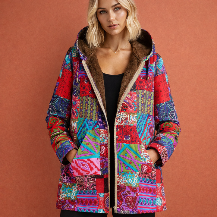 Dames winterjas met capuchon, comfortabele pasvorm, perfect als warme outdoorkleding voor dames.