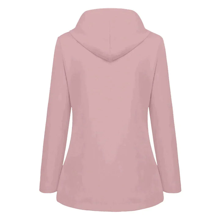 Comfortabele voering van de waterdichte dames regenjas met capuchon, voor een aangenaam draagcomfort. (110)