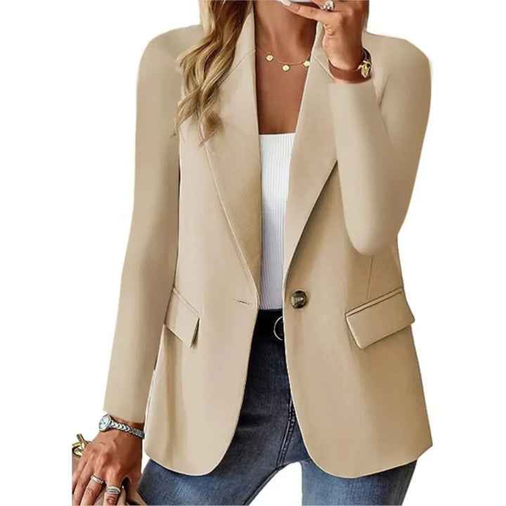 Modieuze damesblazer, de perfecte aanvulling op elke kantooroutfit, tijdloos ontwerp.