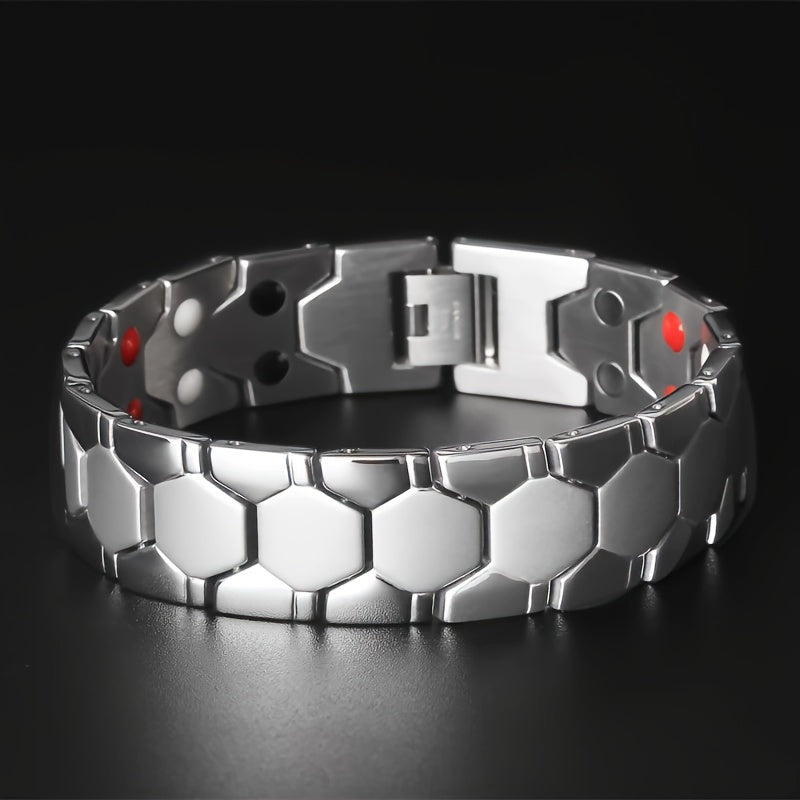 Verstelbare heren armband, biedt comfort en een elegante uitstraling voor elke man. Ideaal accessoire.