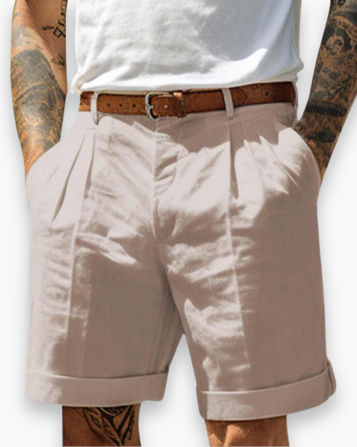 Veelzijdige heren zomershort, stijlvolle chino korte broek voor strand, vrije tijd en casual herenmode.