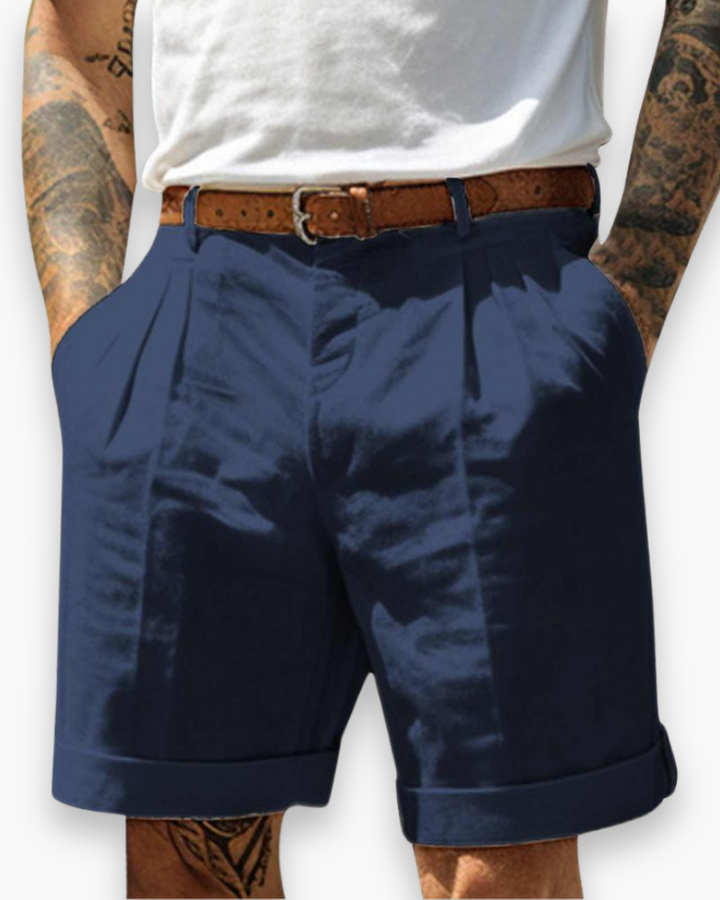 Moderne heren chino zomershort, een stijlvolle en comfortabele korte broek voor elke zomerse gelegenheid.