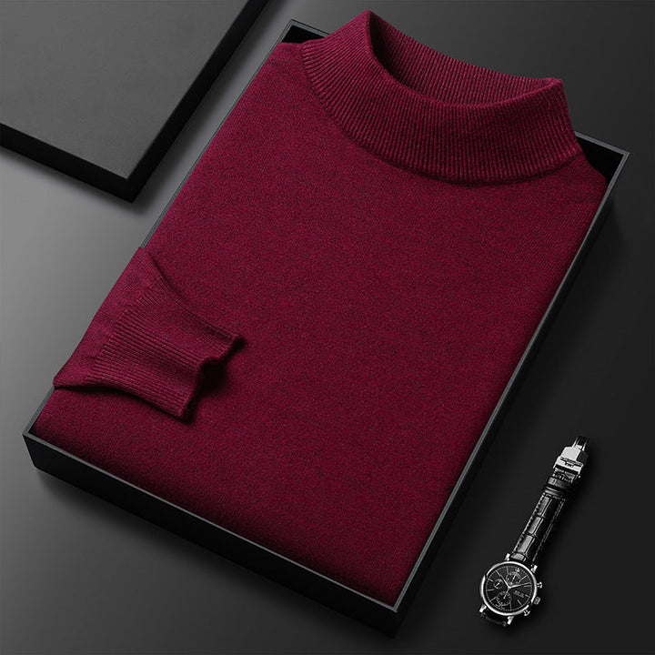 Trendy heren coltrui met col, comfortabel en warm. Ideale herenkleding voor de winter.