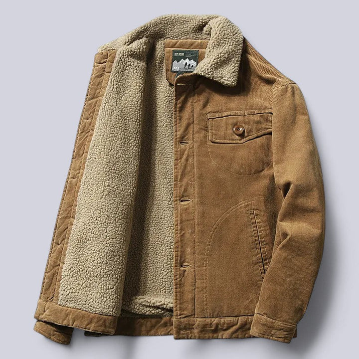 Stijlvolle heren gewatteerde jas, ideaal voor de herfst. Comfortabel en winddicht.