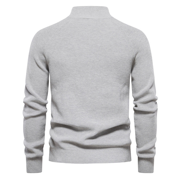 Heren half zip trui, makkelijk te combineren voor een stijlvolle outfit, zowel casual als chic en comfortabel.