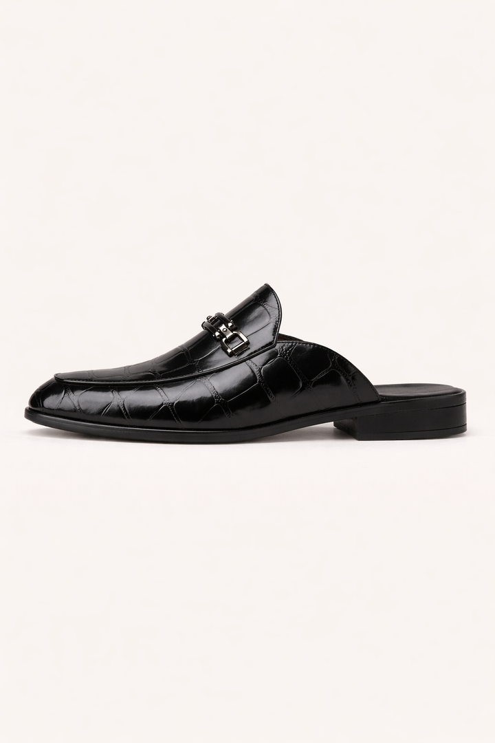 Luxe slip-on heren schoenen met comfortabele hak, een trendy instapper voor zowel casual als zakelijke look.