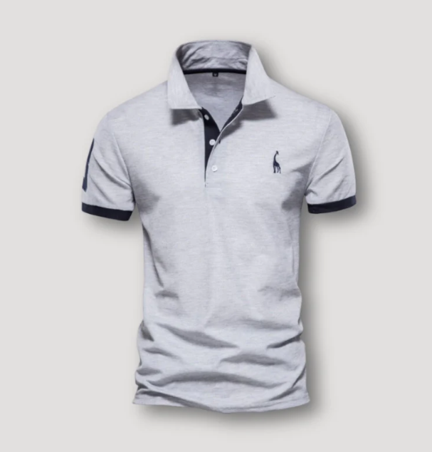 Comfortabele heren polo met korte mouwen, ideaal voor warme dagen en een sportieve, doch stijlvolle look.