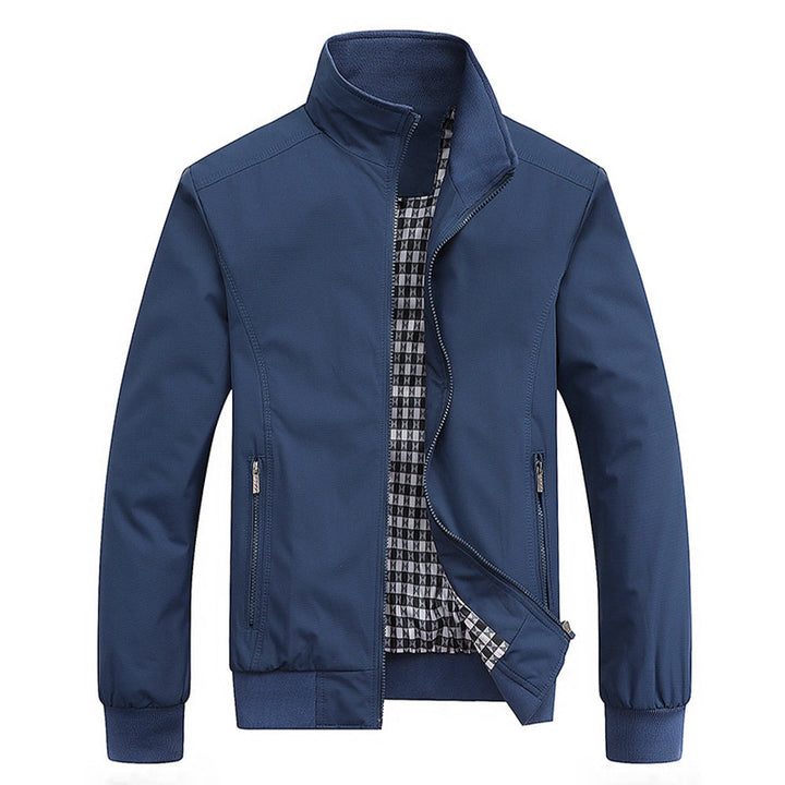 Stijlvolle heren retro tussenjas, wind- en waterdicht. Perfect voor herfst en winter. Casual én zakelijk.