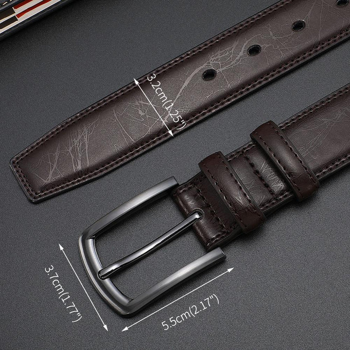 Veelzijdige heren riem met klassieke pin gesp. Een stijlvolle en duurzame accessoire voor elke outfit.