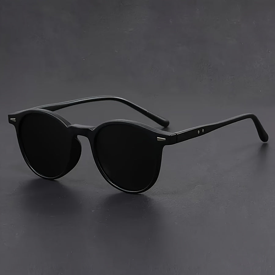 Heren ronde retro zonnebril; stijlvolle eyewear die past bij elke gelegenheid en outfit.