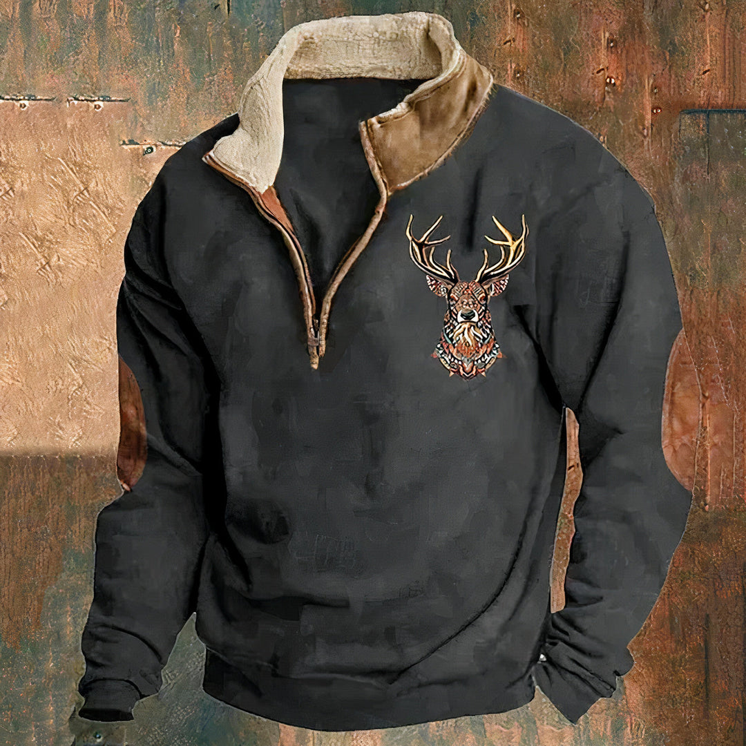Stijlvolle heren trui, elegant en warm, perfect voor winterse dagen. Een essentieel item in mannenmode.