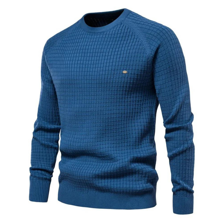 Stijlvolle heren trui met ronde hals in een tijdloze klassieke pasvorm, perfect voor veelzijdig comfort.