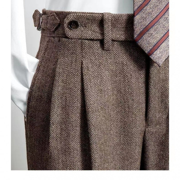 Moderne heren vrijetijdsbroek, comfortabel en stijlvol voor herfst/winter mannenmode. Veelzijdig casual broek.