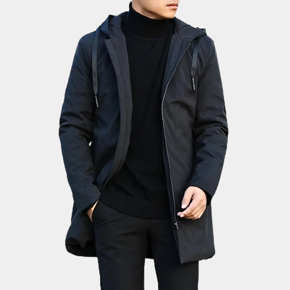 Heren waterdichte regenjas, gevoerd voor extra warmte. Comfortabele winterjas, stijlvol voor herfst en winter. Ook grotematen.