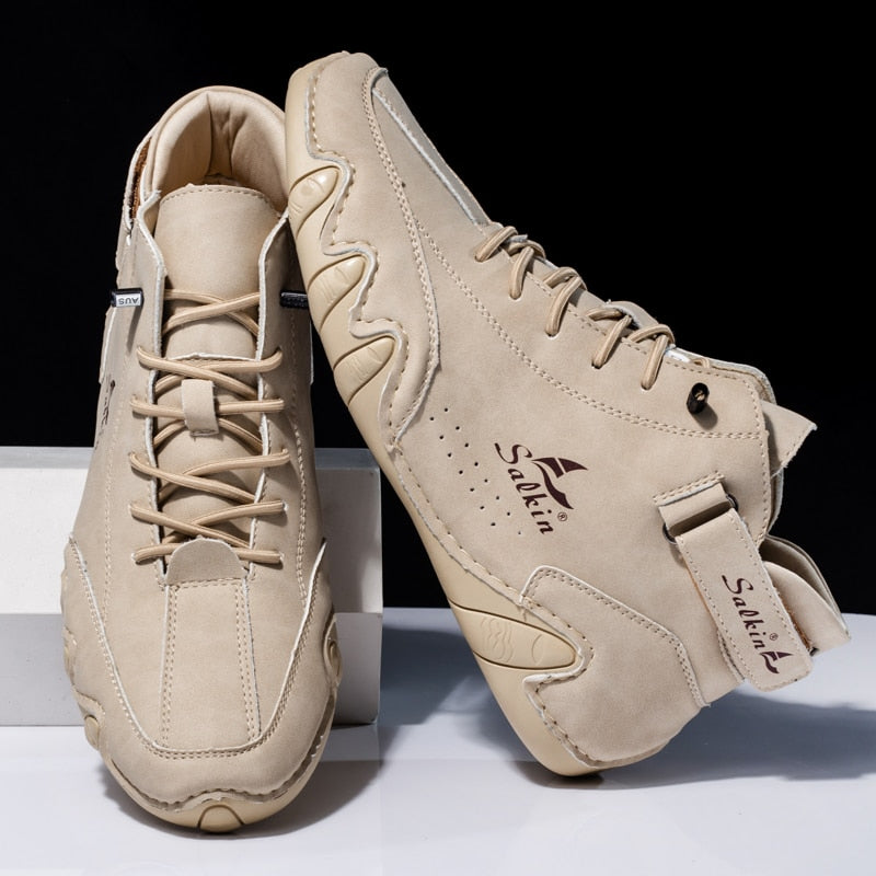 Stijlvolle hoge herenschoenen met optimaal comfort, ideaal voor dagelijks gebruik.