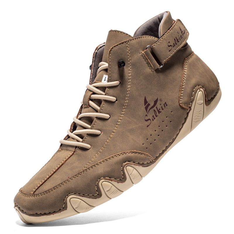 Comfortabele hoge wandelschoenen voor heren, duurzaam en ideaal voor lange afstanden.