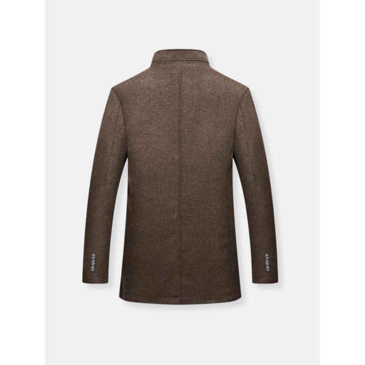 Warme heren wintermantel van hoge kwaliteit, biedt comfort en een elegante uitstraling. Perfect voor winterse omstandigheden.