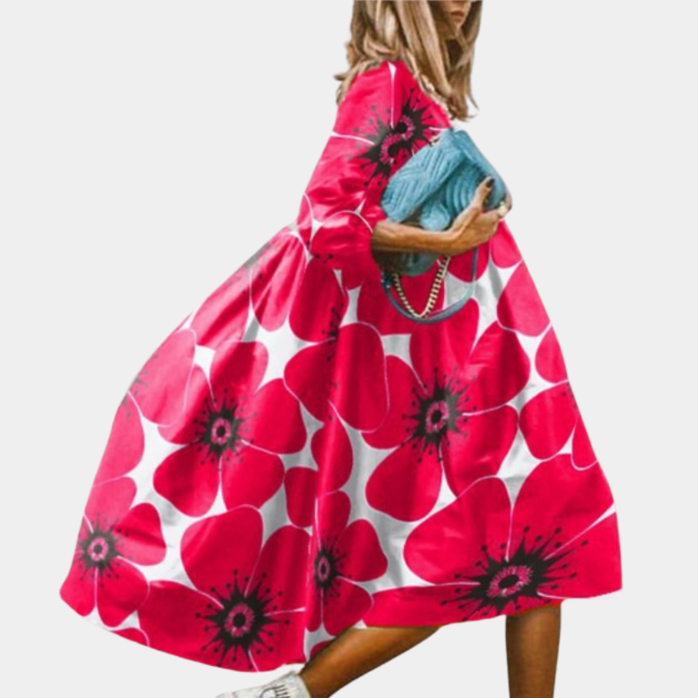 "Stijlvolle Melinda kaftan zomerjurk voor dames in groen, katoen, elegante look, ideaal voor warme dagen en speciale gelegenh