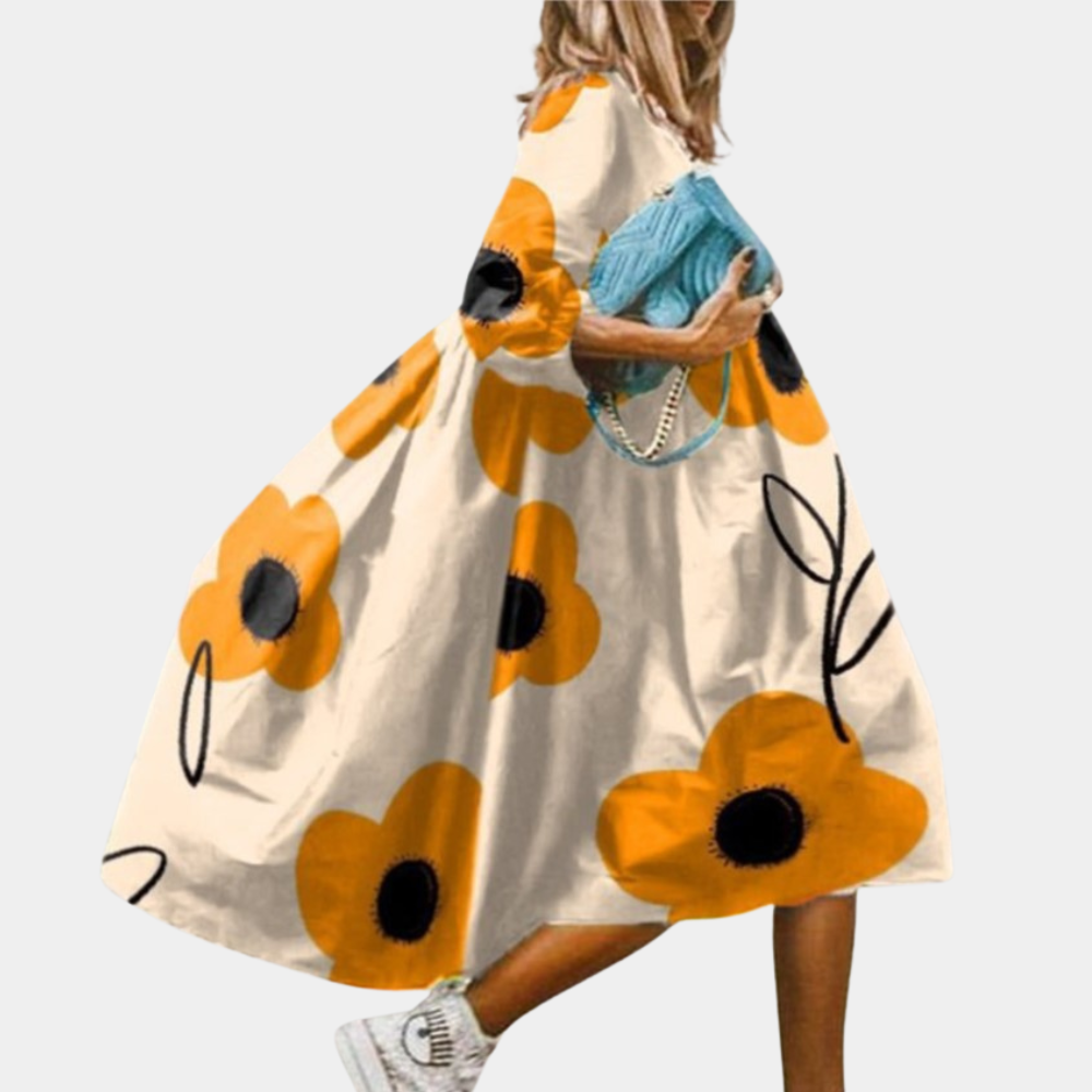 "Stijlvolle Melinda kaftan zomerjurk voor dames in groen, katoen, elegante look, ideaal voor warme dagen en speciale gelegenh