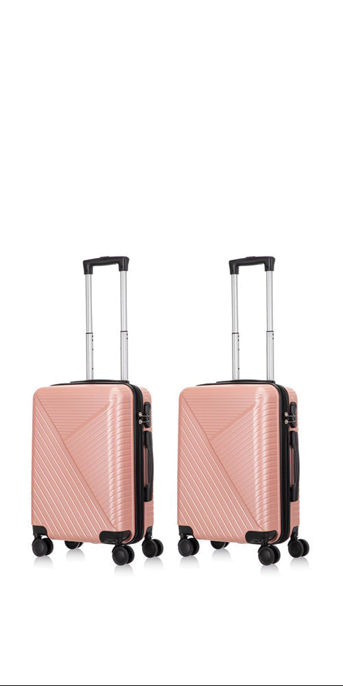 Stijlvolle Santorini hardcase kofferset (2 stuks) met duurzame schaal voor elke reis en vakantie.