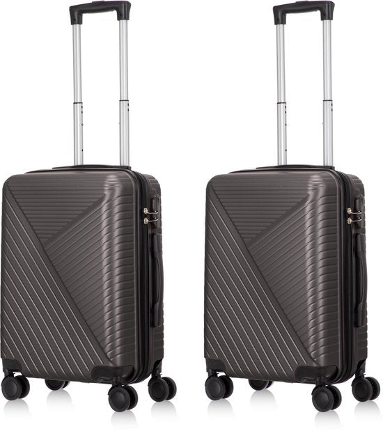 Robuuste hardcase kofferset Santorini (2 stuks) beschermt je bagage optimaal tijdens het reizen.