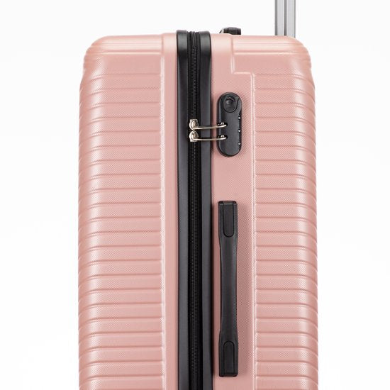Complete hardcase kofferset Santorini (2 stuks), inclusief handbagage, geschikt voor alle reizen.