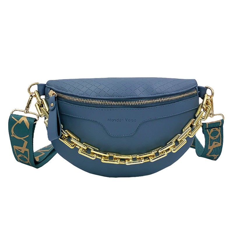 Compacte Shana dames crossbodytas in zwart PU leer, ideaal als stijlvol heuptasje en veilig accessoire.