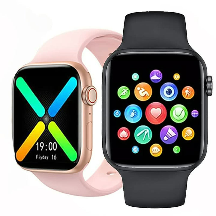 "Stijlvolle smartwatch, modern design, luxe afwerking, ideaal voor activiteiten en gezondheid, technologie gadget"