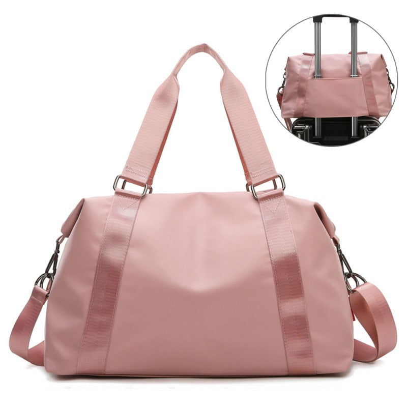 Stijlvolle waterdichte dames sporttas Sterre, ideaal voor gym of weekend. Ruim, sterk nylon.