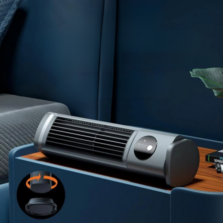 Draagbare persoonlijke airconditioner met 3 snelheidsstanden voor gerichte verkoeling in elke ruimte.