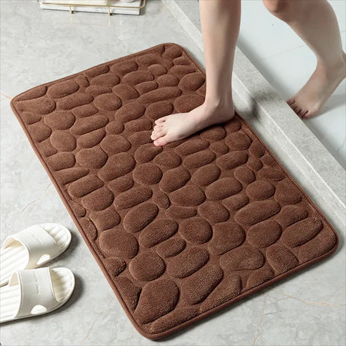 Hoogwaardige absorberende badmat voor de badkamer, sneldrogend en voorzien van anti-slip laag.