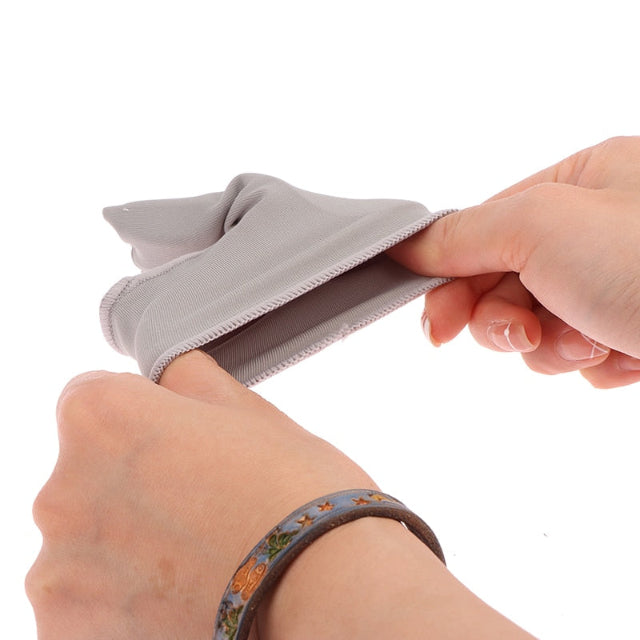 Teenseparator met gelpad voor voetcorrectie, blauw, zacht materiaal, helpt bunion pijn te verlichten, past discreet in schoen