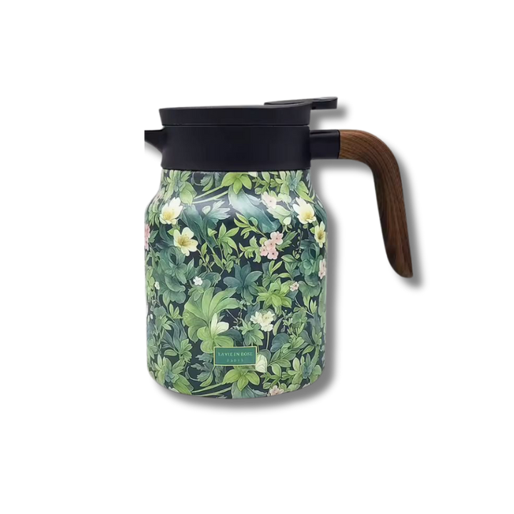 Thermoskan met theezeef, roestvrijstaal, houdt dranken urenlang warm. Ideaal voor thee of koffie.