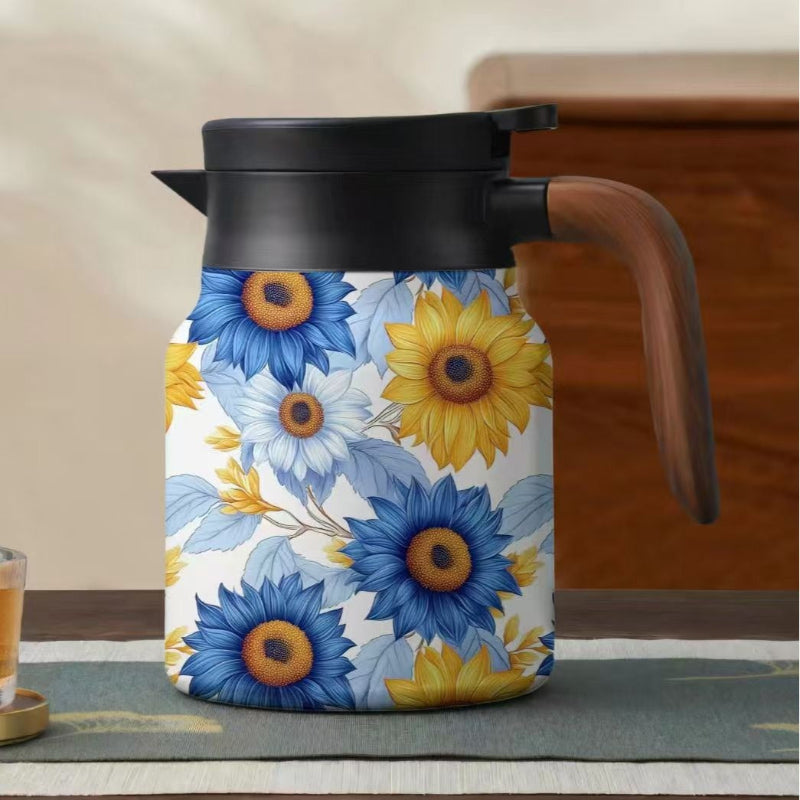 Thermoskan met theezeef, perfect om thee, water of koffie warm te houden. Lange isolatie.