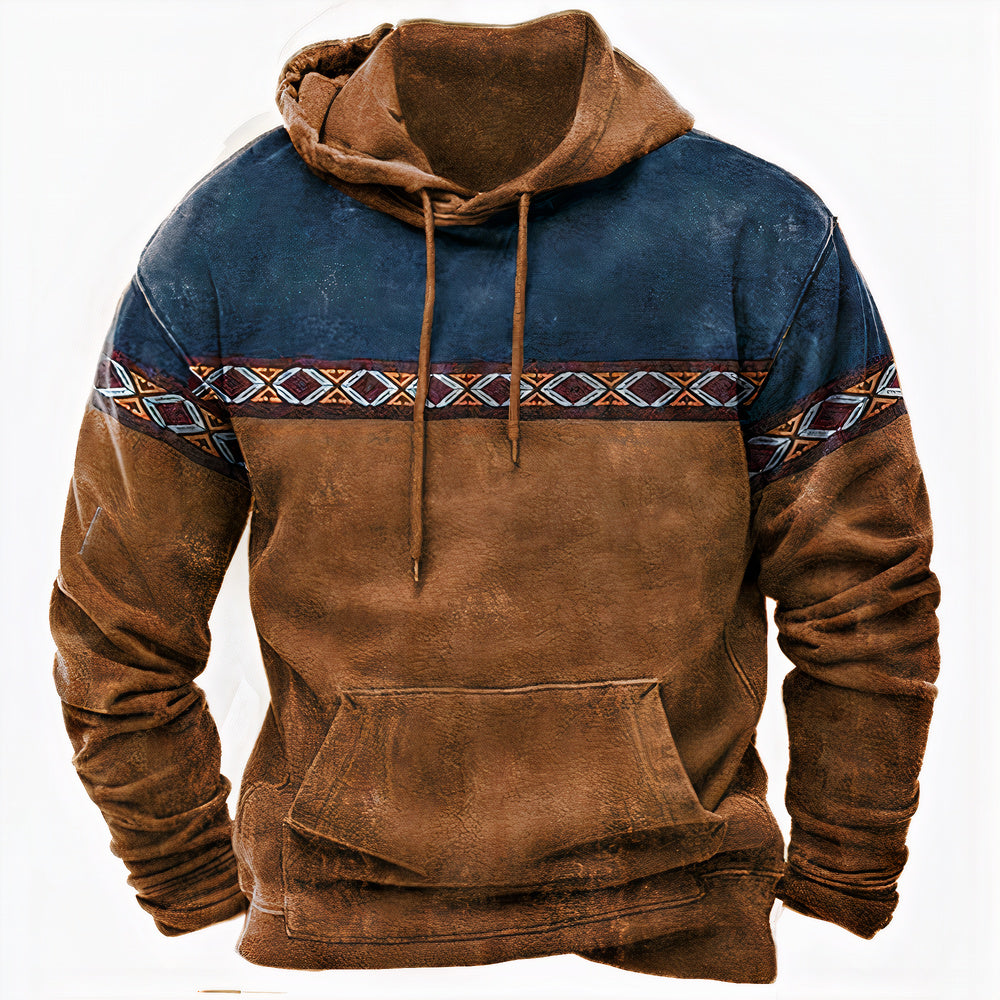 Tijdloze heren vintage trui in retro stijl, ideaal voor casual mode en wintermode. Comfortabele sweater.