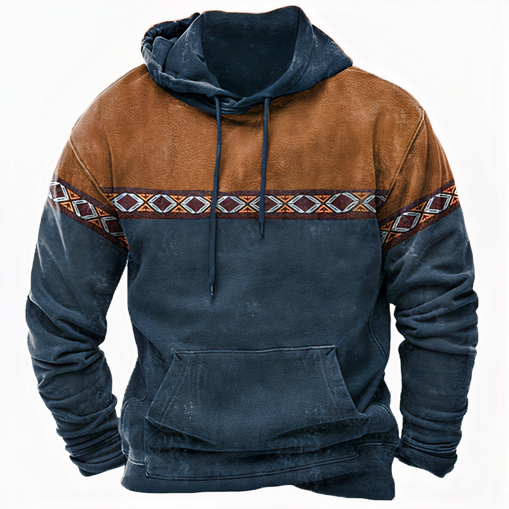 Nette heren vintage trui, een klassieke retro sweater. Ideale tijdloze mode voor casual en wintermode.