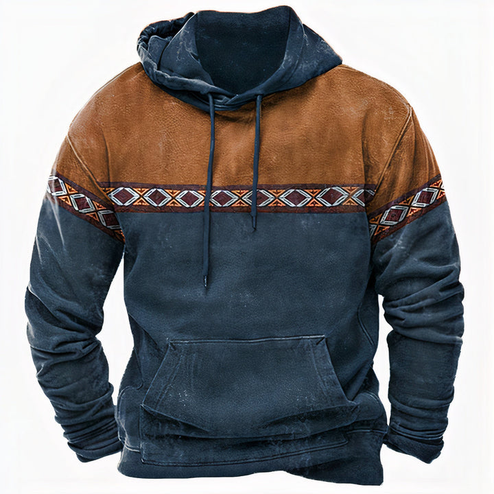 Nette heren vintage trui, een klassieke retro sweater. Ideale tijdloze mode voor casual en wintermode.